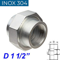 INOX 304 Ρακόρ 1 1/2"