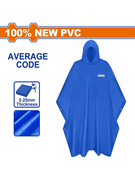 Αδιάβροχη Καπαρντίνα-Poncho PVC Wadfow (WRC1001)