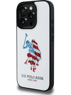 U.S. Polo Assn. Big DH American Flag Θήκη White (iPhone 15 Pro Max)