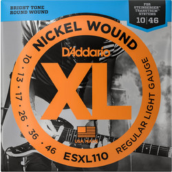 D'Addario ESXL110 Σετ 6 Χορδές Ηλεκτρικής Κιθάρας Nickel Plated Steel 10-46" Normal Tension
