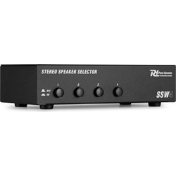 POWER DYNAMICS SSW4 Επιλογέας Σύνδεσης 4 Ζευγών Ηχείων Σε 1 Ενισχυτή Μέγιστης Ισχύος 100W Ανά Κανάλι