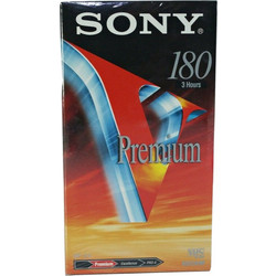 Sony Premium Videocassette VHS E-180VG SP 3h