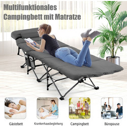 Costway Πολυτελές Πτυσσόμενο Κρεβάτι Κάμπινγκ All-in-One NP10453GR