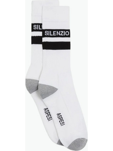 Aspesi Silenzio Socks Black Stripes White