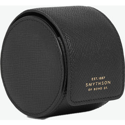 Smythson Panama Single Watch Roll Black