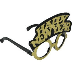 Γυαλιά Χρυσό Glitter Happy New Year