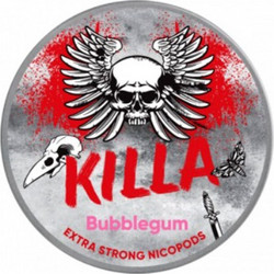 KILLA BUBBLEGUM SLIM EXTRA STRONG NICOTINE POUCHES 16mg/g