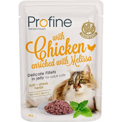 Profine Adult Delicate Fillets with Chicken & Melissa in Jelly 85gr