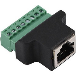 E-zy EZ-RJ45F8P RJ45 Female To 8 Pin Removable Terminal Screw Adapter