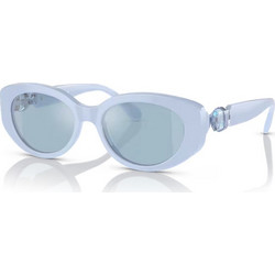 Swarovski SK6002 1006N1 Γυναικεία Γυαλιά Ηλίου Οβάλ Κοκάλινα Μπλε με Μπλε Polarized Φακό