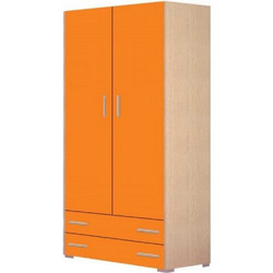 Ντουλάπα Παιδική Δίφυλλη Νο.2 105x180x50cm Orange Δίφυλλη Μελαμίνη