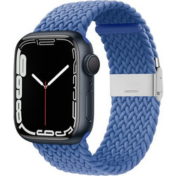 Crong Wave Λουράκι Υφασμάτινο Blue (Apple Watch 42 / 44 / 45mm)