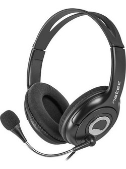 Natec Bear 2 NSL-1178 Over Ear Ακουστικά Υπολογιστή με Μικρόφωνο & 3.5mm Jack