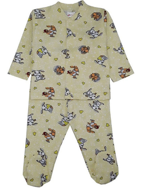 Πιτζαμάκι Μακρυμάνικο Bunny Beboulino Yellow 8020863