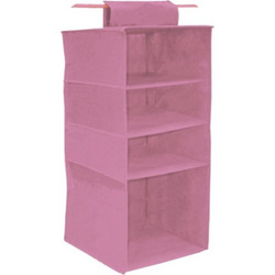 ORDINETT ITALY Κρεμαστή Θήκη Φύλαξης Ρούχων 33x33x82cm 0.60kg ORGANIZER 4 Ροζ