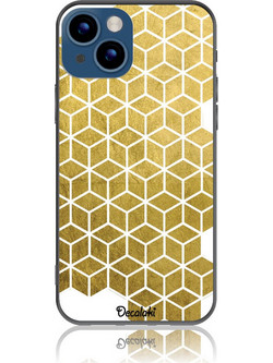 Gold Cubes Θήκη Κινητού Σχέδιο 50038 - iPhone, iPhone 14, Soft TPU Case