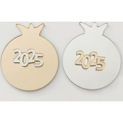 Plexiglass ρόδι 9cm 2027 12 - Με τρύπα, Διάφανο, Μωβ