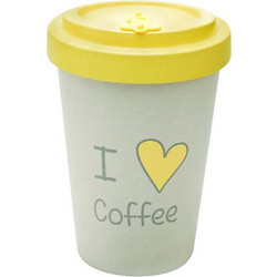 Well Ποτήρι Bamboo με Καπάκι Love 400ml