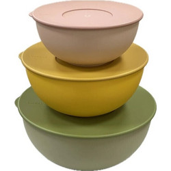 Guzzini EVERYWHERE BIO - Set 3 Schusseln mit Deckel Assorted c
