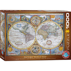 Puzzle Bluebird Puzzle Antique World Map 1000 Κομμάτια