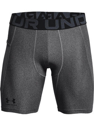 Under Armour HeatGear Compression Ανδρικό Κολάν Σορτς Ανθρακί 1361596-090