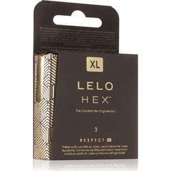 LELO HEX Respect XL Προφυλακτικά με Λιπαντικό 3τμχ