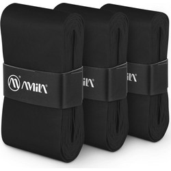 Ταινία Λαβής Ρακετών Amila Overgrip Coral Μαύρο 3 Τεμ 45791