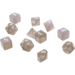 Ultra Pro Eclipse Acrylic RPG Dice Set (11ct) - Smoke Grey