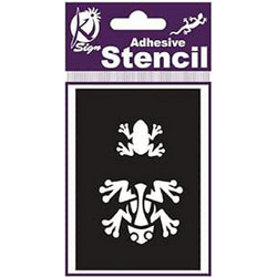 Stencil αυτοκόλλητο για εφαρμογή με σπρέι Βάτραχος
