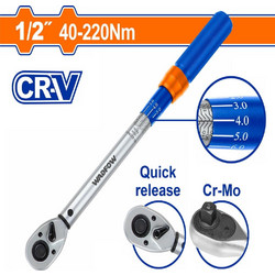 Δυναμόκλειδο 1/2" 430mm / 40-220Nm Wadfow (WWQ1D12)
