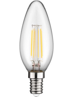 GOOBAY LED λάμπα candle 65390, E14, Filament, 4W, 2700K, 470lm