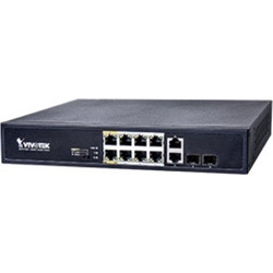 Vivotek AW-FGT-100D-120 Unmanaged L2 Switch με 8 Θύρες Ethernet 1000Mbps και 2 SFP θύρες