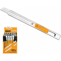 Μαχαίρι Φαλτσέτα Μεταλλική Inox Μίνι 9mm Ingco HKNS1806