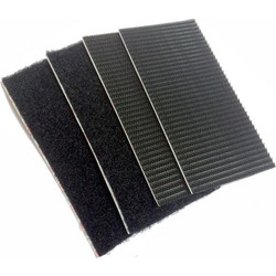 Ταινία αυτοκόλλητη μαύρη Velcro 5cmX10cm HEAVY DUTY / Βαρέως τύπου 2 Σετ 60239