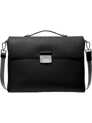 Ανδρική Δερμάτινη Τσάντα Χειρός Μαύρη Michael Kors 33F4LHDA8L-001