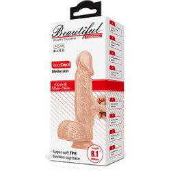 Baile Beautiful Encounter Catoblepas Ρεαλιστικό Dildo με Βεντούζα & Όρχεις 20.6cm Flesh D-233020