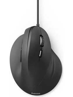 Hama Emc-500 Ενσύρματο Ποντίκι Εργονομικό Vertical Black