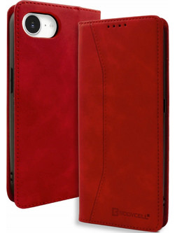 Bodycell PU Leather Book Θήκη Red (iPhone 17e / 16e)