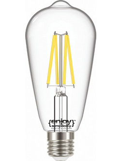 EL822851 | EL822851 | LED FILLAMENT CLEAR|ST64 8W(75w) E27|2700k|1060lm|enjoysimplicity(TM)