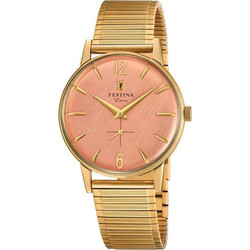 Festina Extra Ανδρικό Ρολόι με Χρυσό Μεταλλικό Μπρασελέ F20251/3