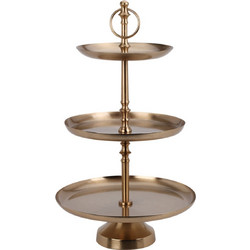 Εταζέρα Home & Styling με 3 επίπεδα και διαστάσεις 30x30x50cm - Gold A67101530