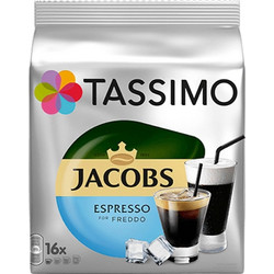 Tassimo Κάψουλες Jacobs Espresso Freddo Συμβατές με Μηχανή Tassimo 16τμχ