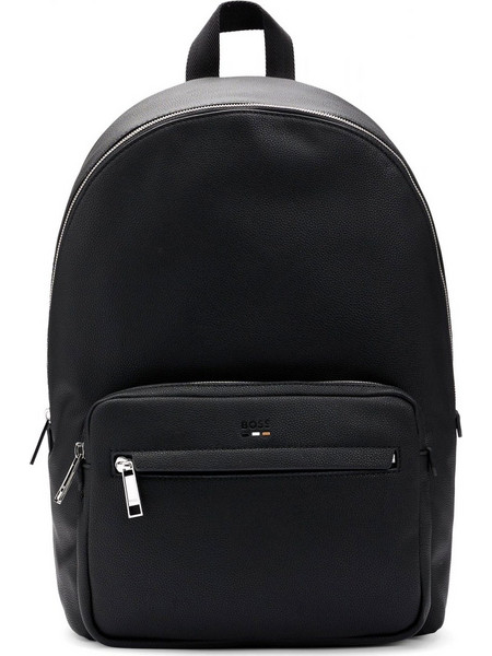 Hugo Boss 50536499-001 Δερμάτινο Σακίδιο Πλάτης Μαύρο
