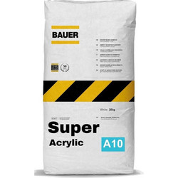 Super Acrylic Λευκό 25kg Υψηλών προδιαγραφών Ρητινούχα Κόλλα Πλακιδίων Bauer