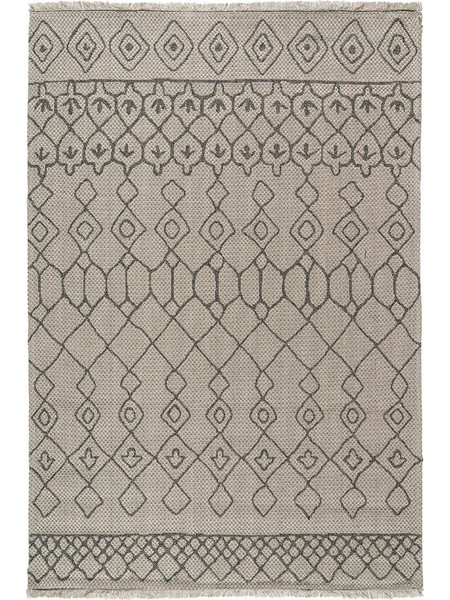 Beauty Home Cocotton Χαλί Ορθογώνιο Καλοκαιρινό Βαμβακερό 125x180cm 9231 Γκρι