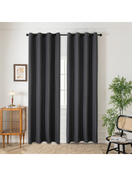 Ύφασμα Κουρτίνας με το Μέτρο Blackout Jacquard Σκίασης Glare Art 8444 Φ280 Ανθρακί