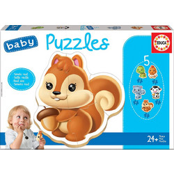 Παιδικό Puzzle Educa Ζωάκια 2x3 + 2x4 + 5 Κομμάτια
