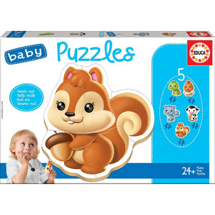 Παιδικό Puzzle Educa Ζωάκια 2x3 + 2x4 + 5 Κομμάτια