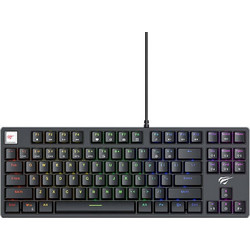 Havit KB890L Μηχανικό Gaming Πληκτρολόγιο TenKeyLess RGB Black