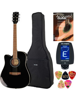 Harley Benton HBD120CEBK Lefthanded